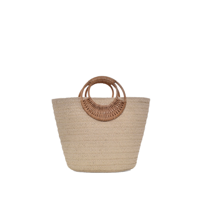 Handbag with Braided Handle Bowlift