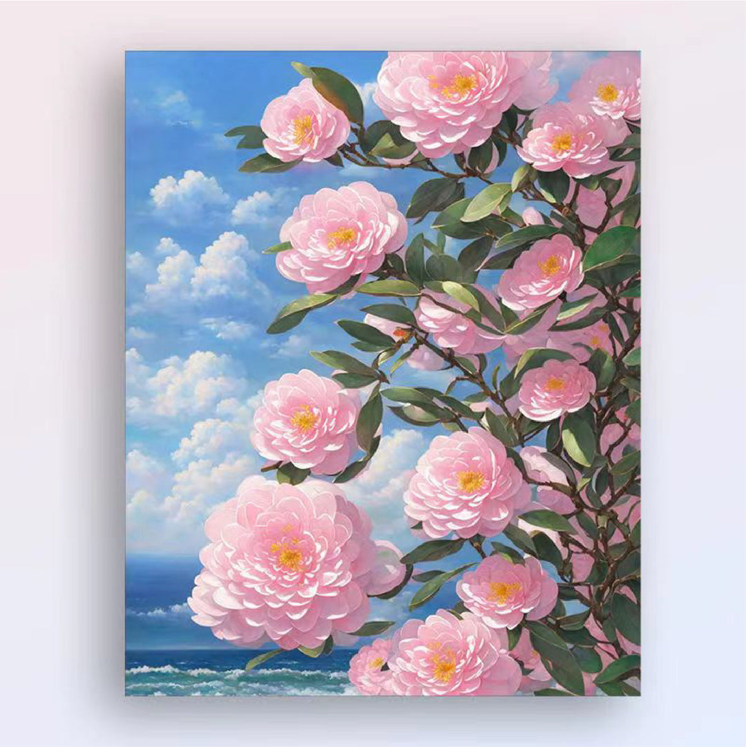 Floral Landscape Canvas Wall Art Bowlift