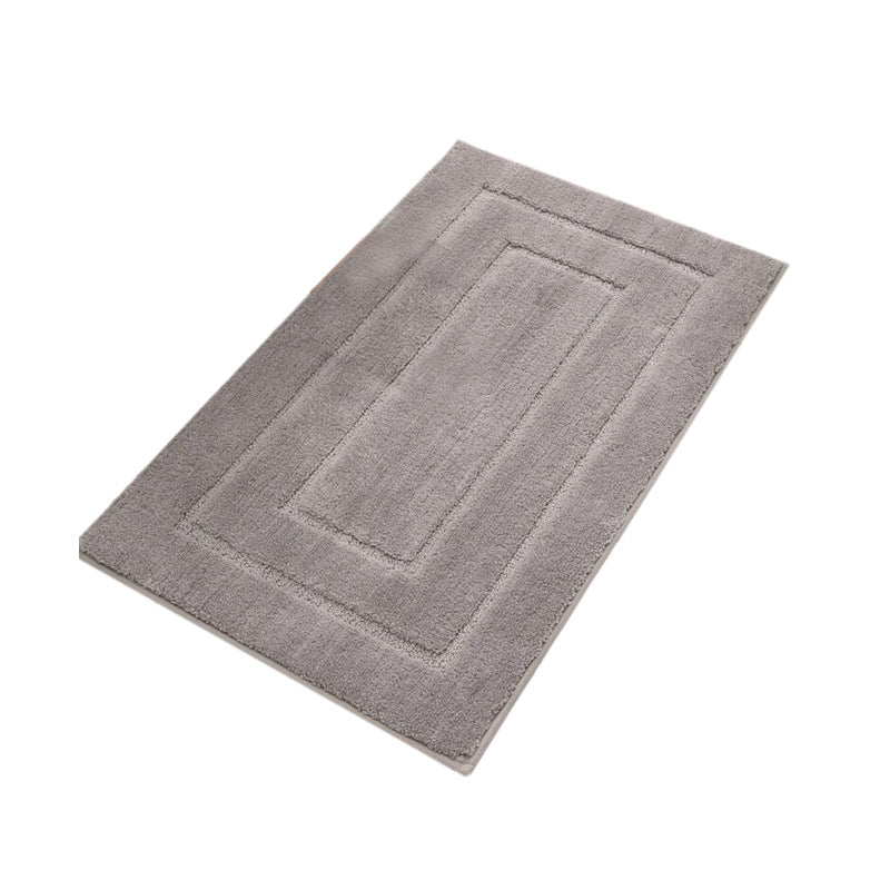 Plush Rectangular Bath Mat Set Bowlift