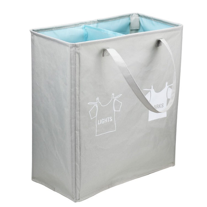 Laundry separator basket with handles and compartments Bowlift