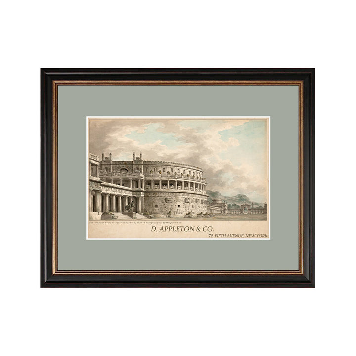Vintage Roman Architecture Framed Art