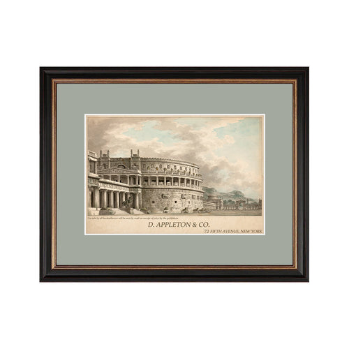 Vintage Roman Architecture Framed Art