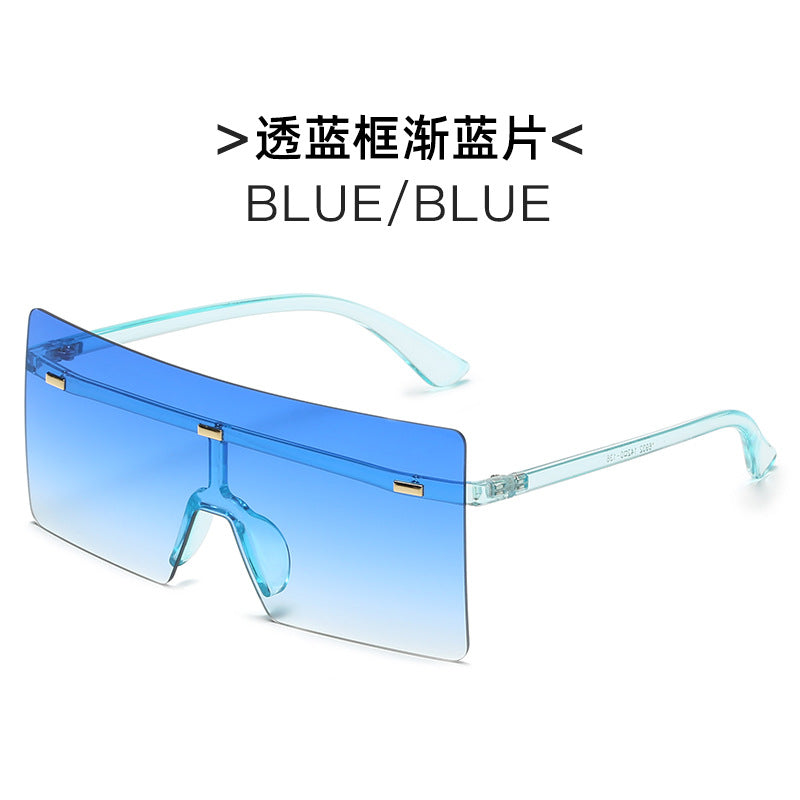 Women futuristic oversized sunglasses Bowlift
