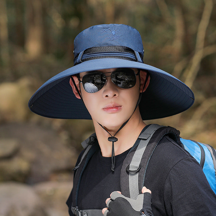 o Wide Brim Hiking Hat with UV Protection and Adjustable Chin Strap Bowlift
