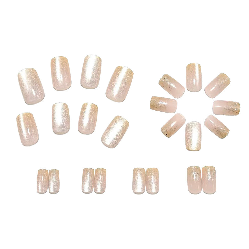 Artificial nails with glitter finish Bowlift