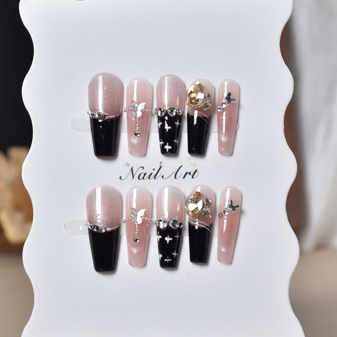 Decorative Animal Print Press-On Nail Set Bowlift