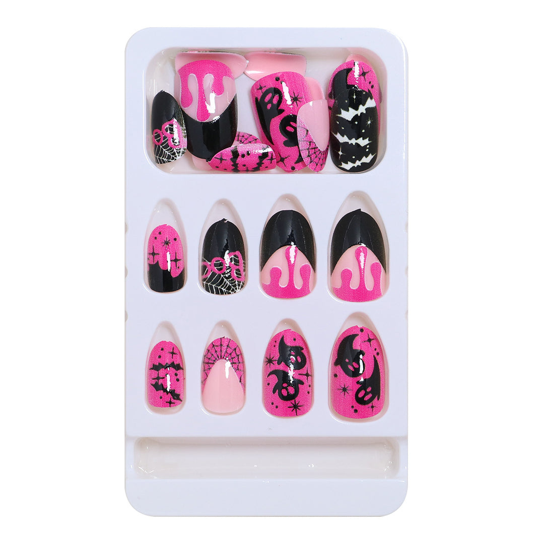 Artistic Abstract Press-On Nail Set Bowlift