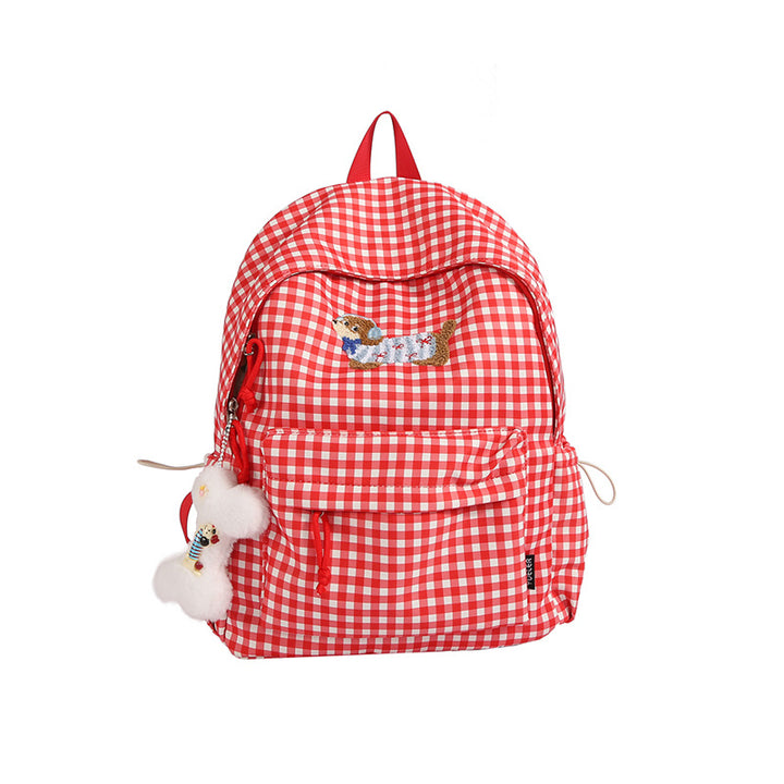 Charming Animal Embroidery Backpack Bowlift