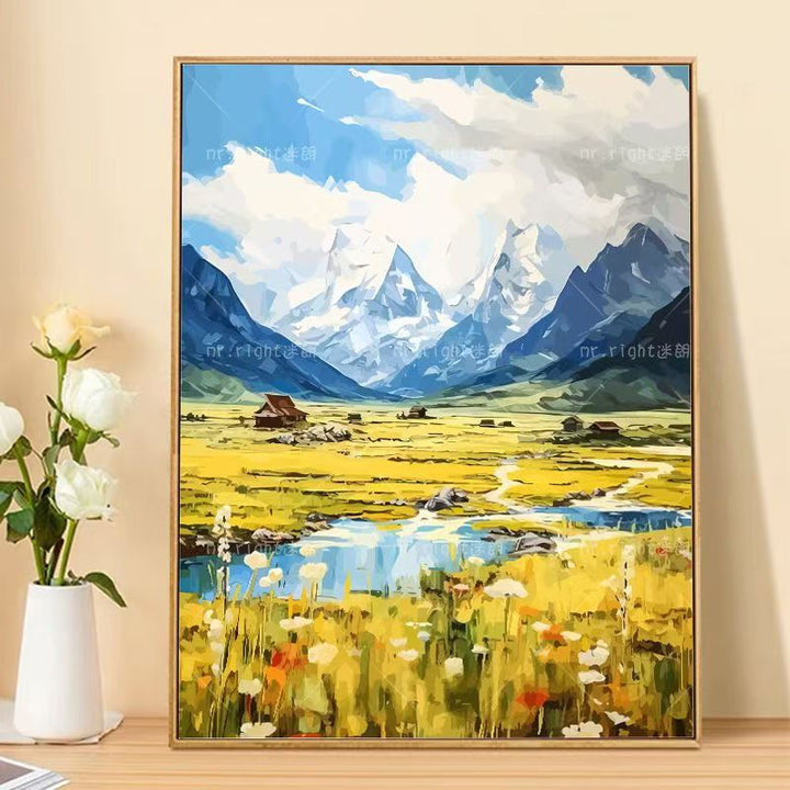 Mountain Landscape Canvas Art Print Bowlift