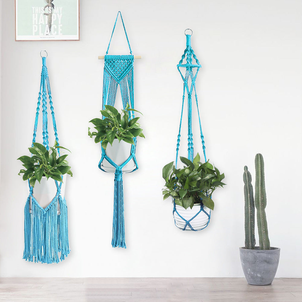 Macrame Plant Hanger Set Bowlift