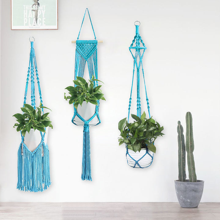 Macrame Plant Hanger Set Bowlift