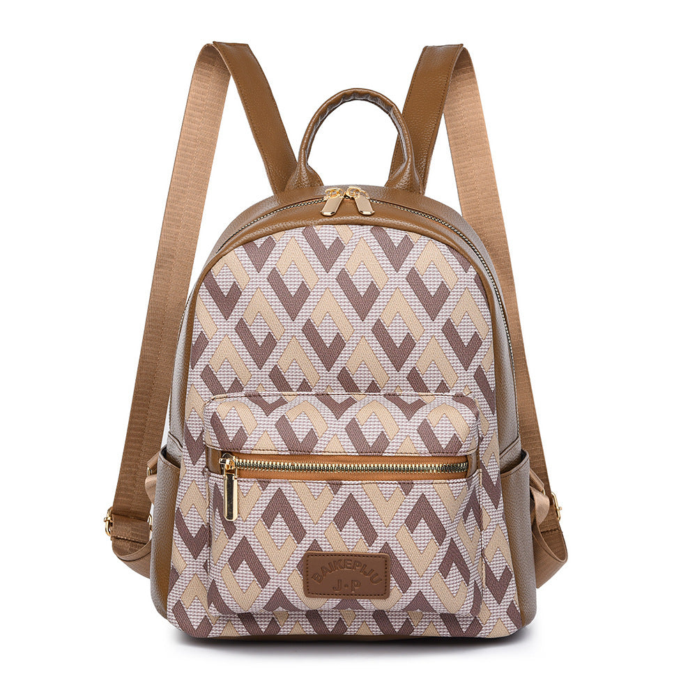 Trendy Patterned Backpack