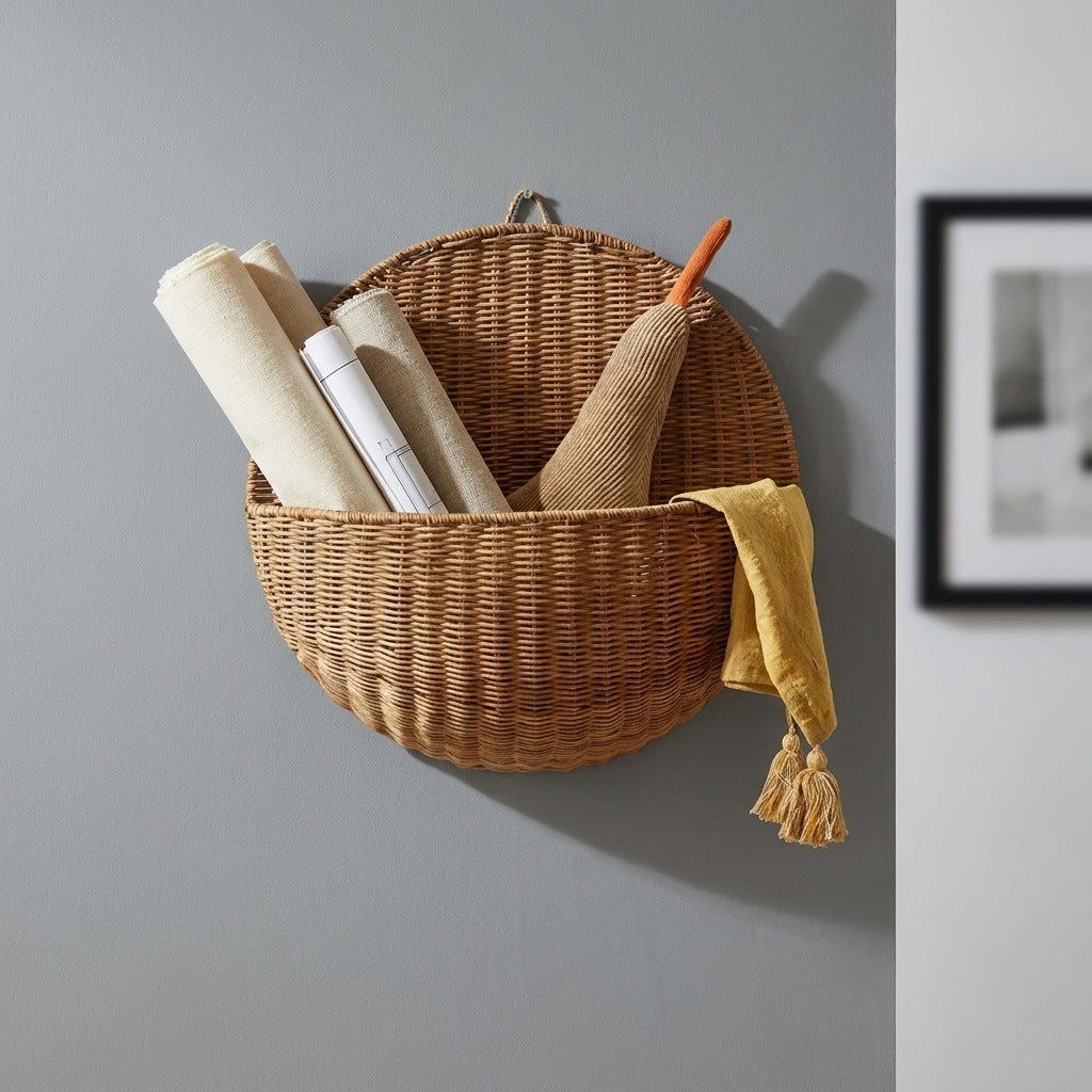 Wall basket for stylish storage Bowlift