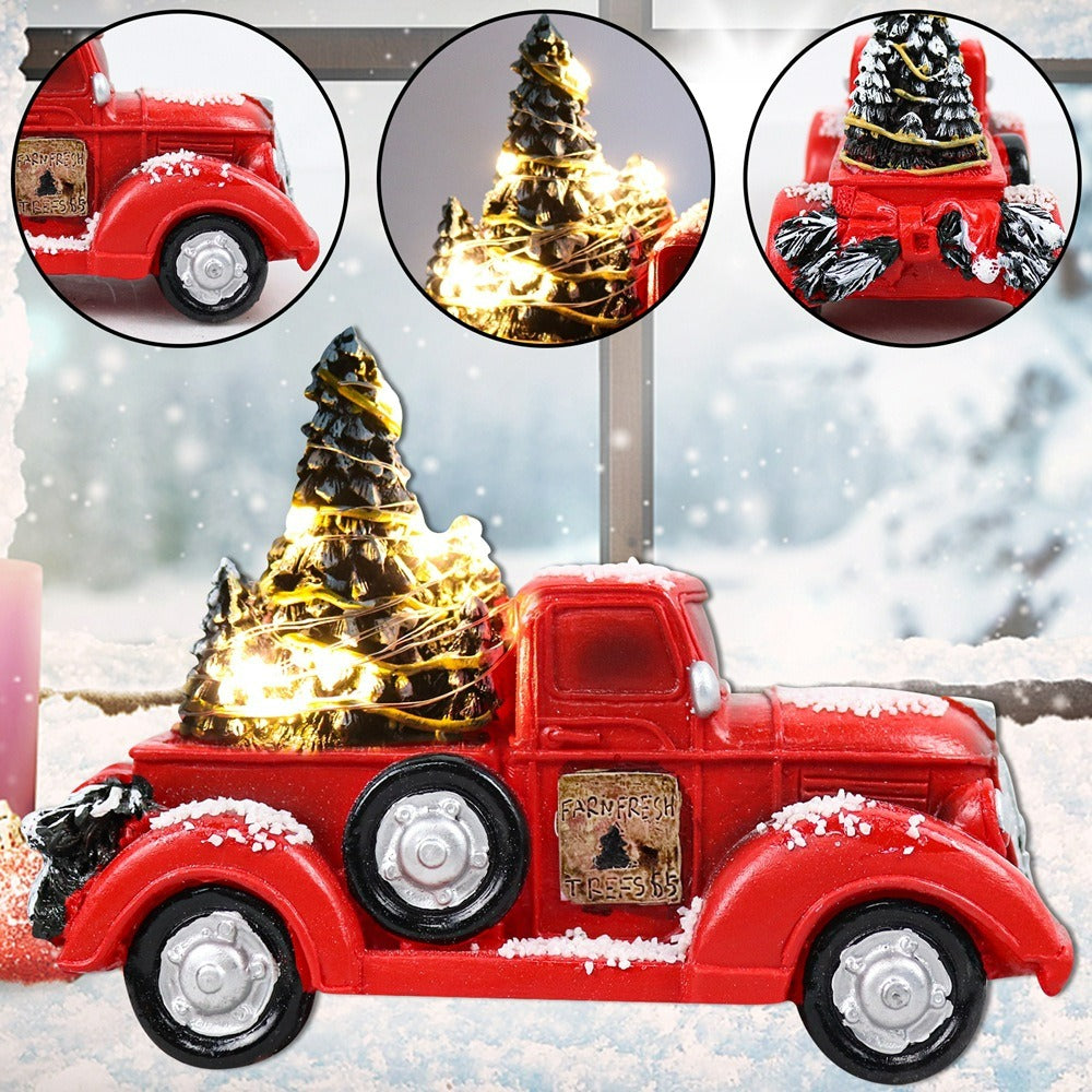 BowLift | Red Farm Truck Christmas Decorations