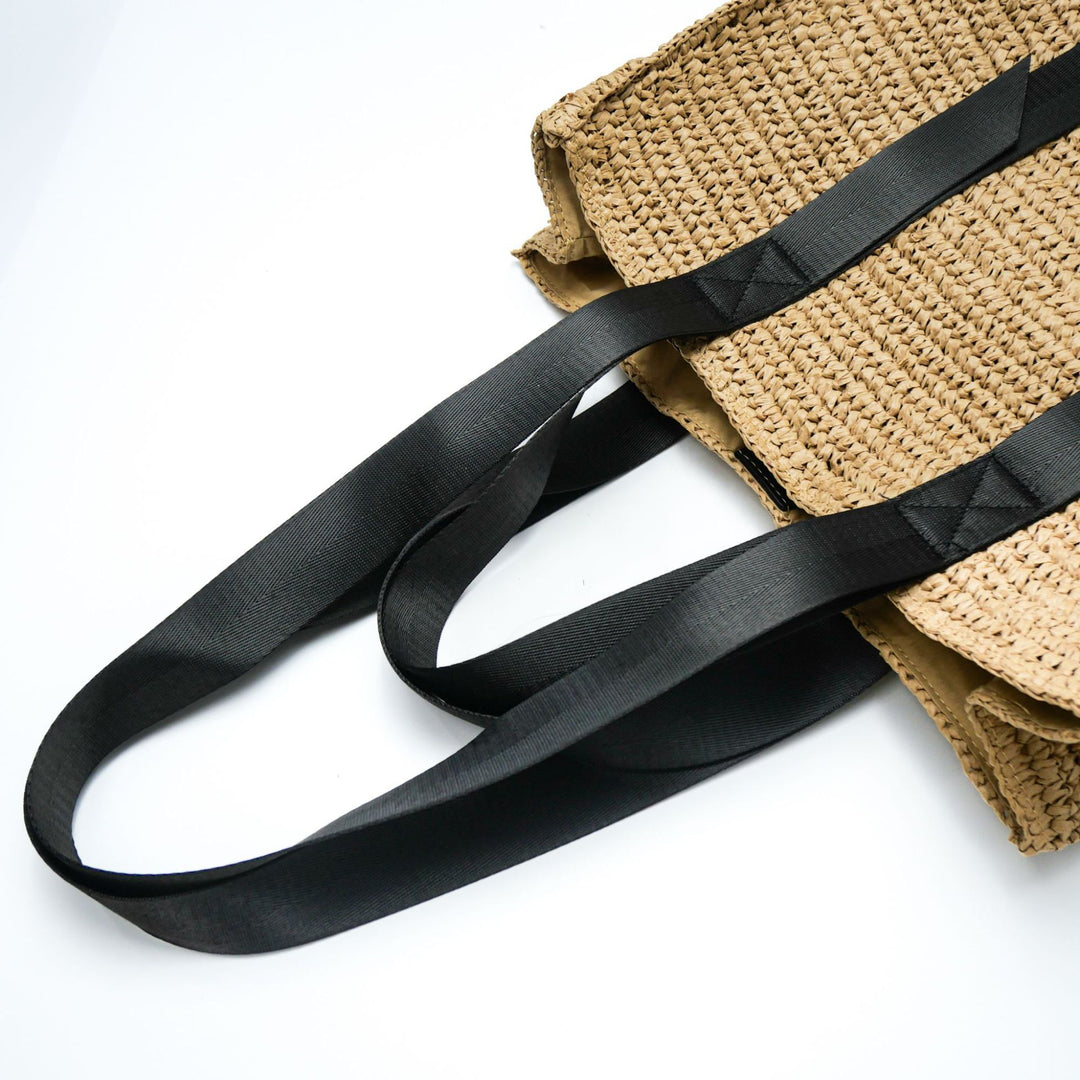 Spacious woven tote bag with wide handles Bowlift