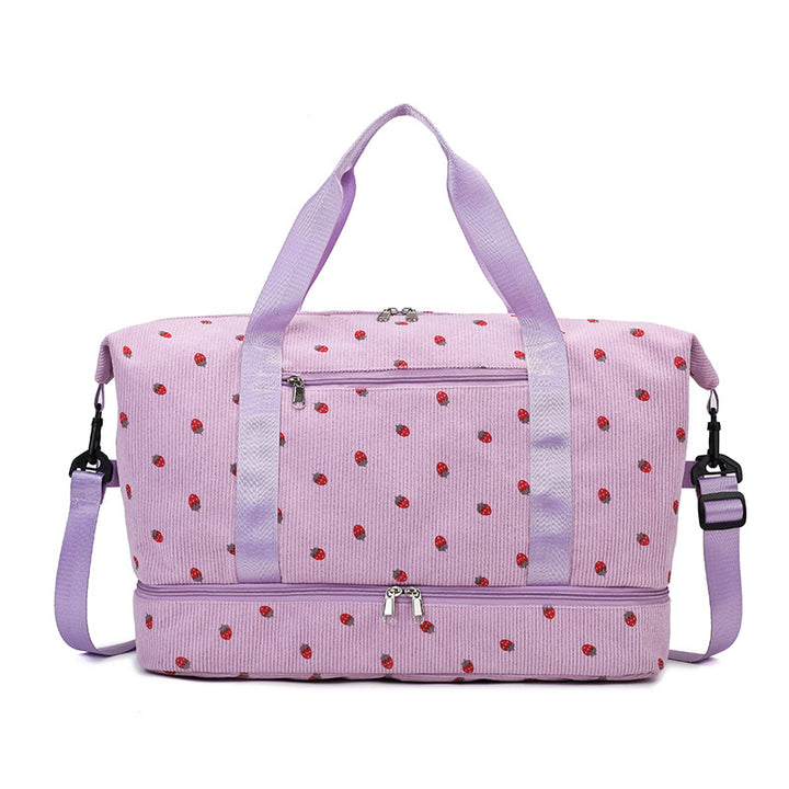 Multifunctional sport and travel bag with floral pattern Bowlift