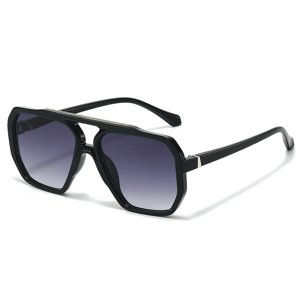 Oversized Hexagonal Frame Sunglasses Bowlift