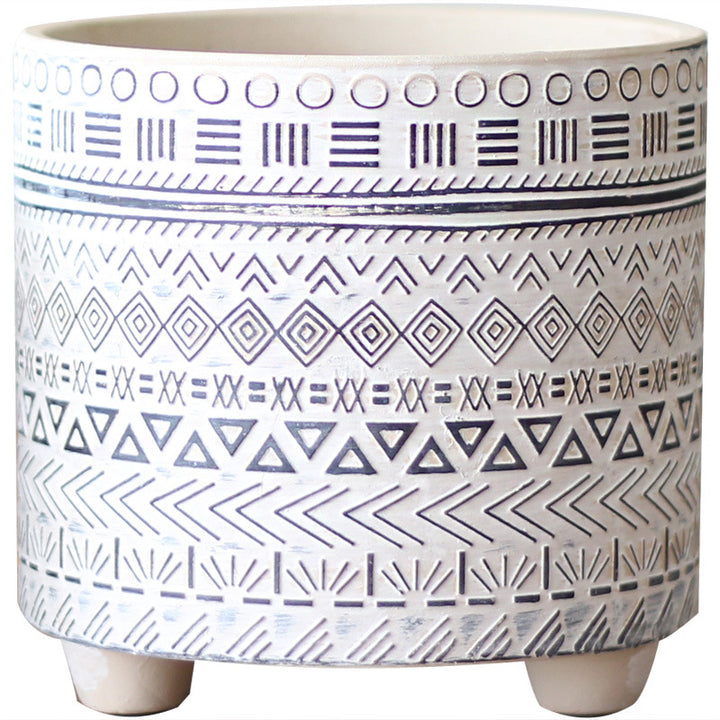 Decorative plant pot with geometric pattern Bowlift