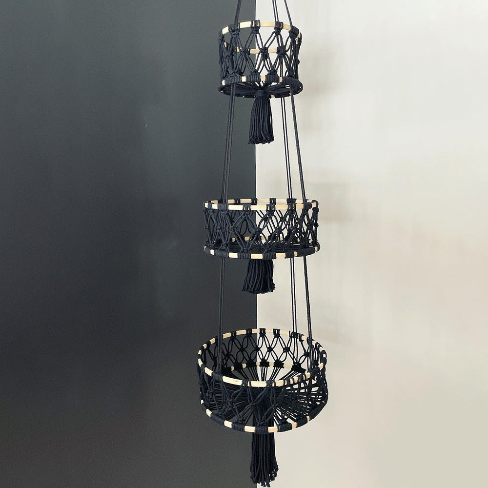 Multi-Tiered Macrame Plant Hanger Bowlift
