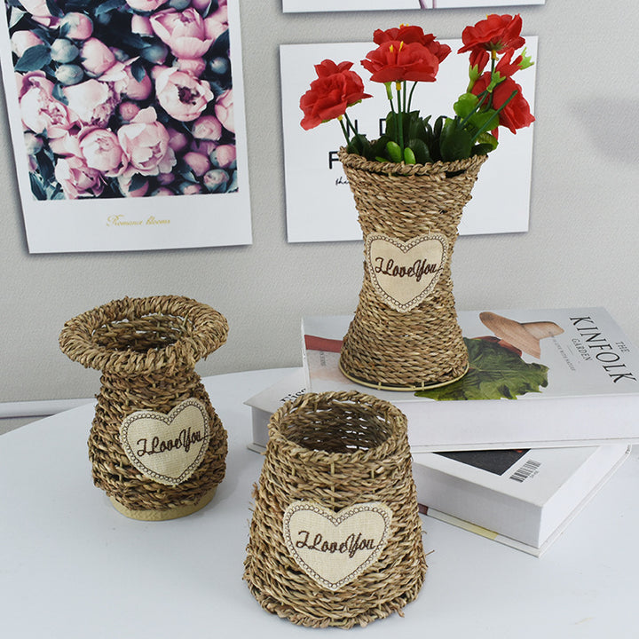 Handcrafted Natural Woven Storage Basket Bowlift