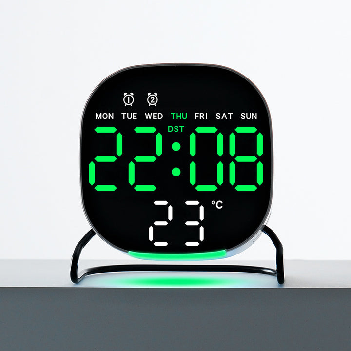 Digital Multi-Function Alarm Clock with Large LED Display Bowlift