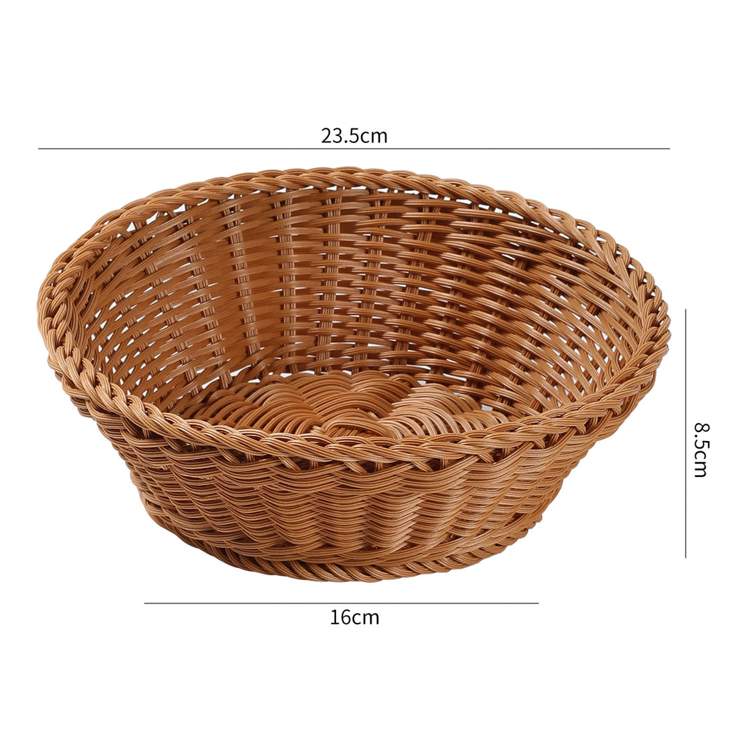Handcrafted Round Wicker Serving Bowl Bowlift