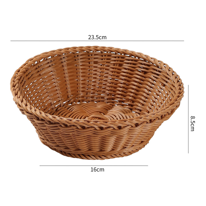 Handcrafted Round Wicker Serving Bowl Bowlift