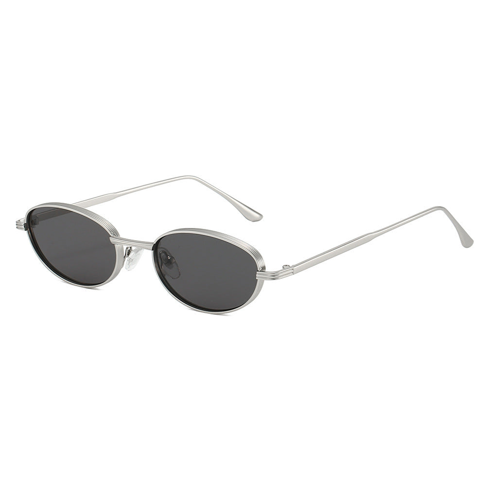 Fashion-Forward Oval Frame Sunglasses Bowlift