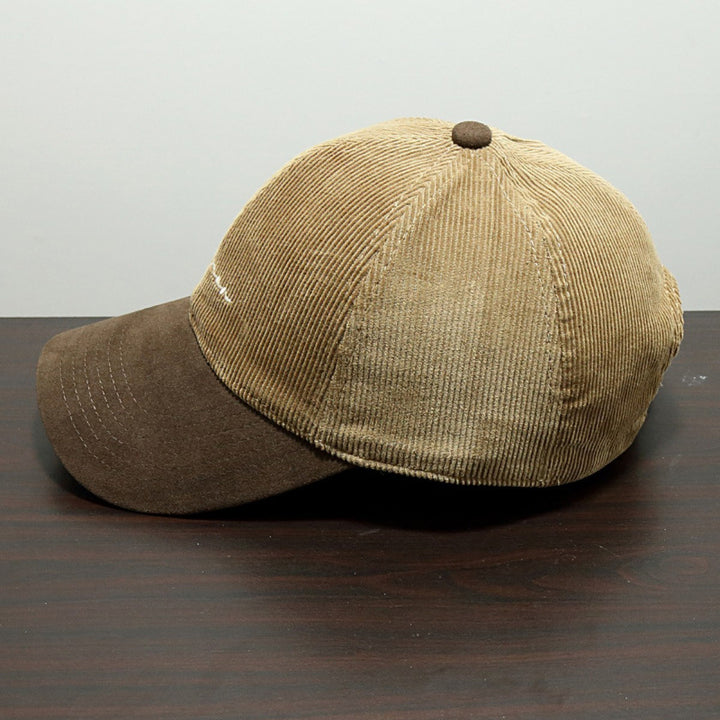 Men's Textured Corduroy Baseball Cap Bowlift
