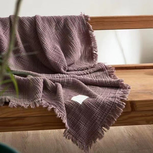 Women's cozy waffle textured blanket Bowlift