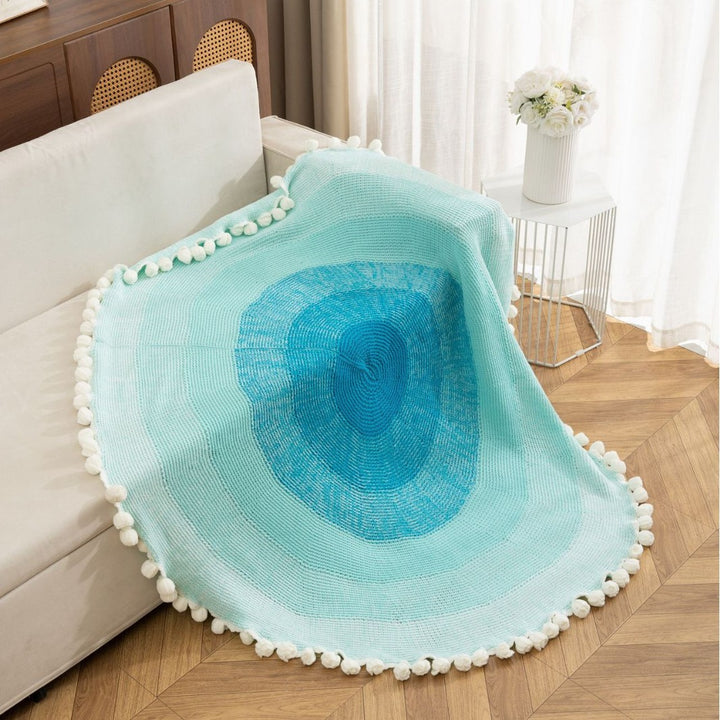 Decorative Knitted Throw Blanket