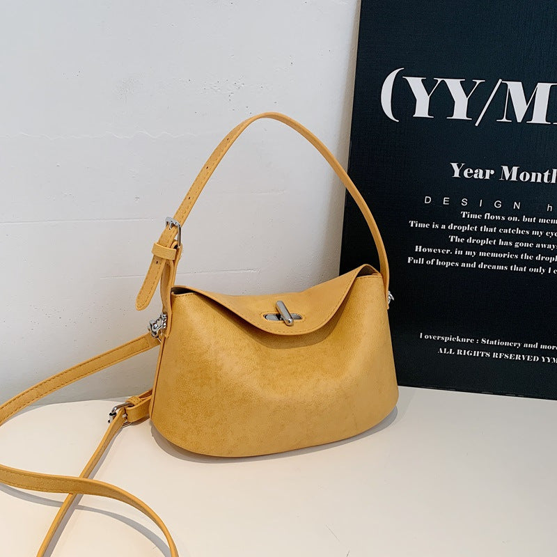 Elegant Soft-Suede Shoulder Bag Bowlift