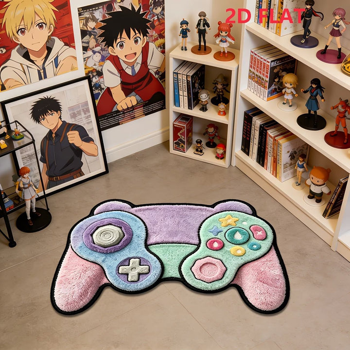 Playful Gaming Controller Area Rug