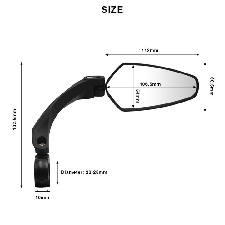 Adjustable Bicycle Rearview Mirror Bowlift