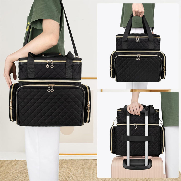 Elegant Quilted Storage Bag Bowlift
