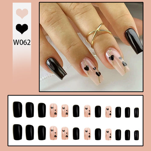 Creative Nail Tips with Heart Motifs Bowlift
