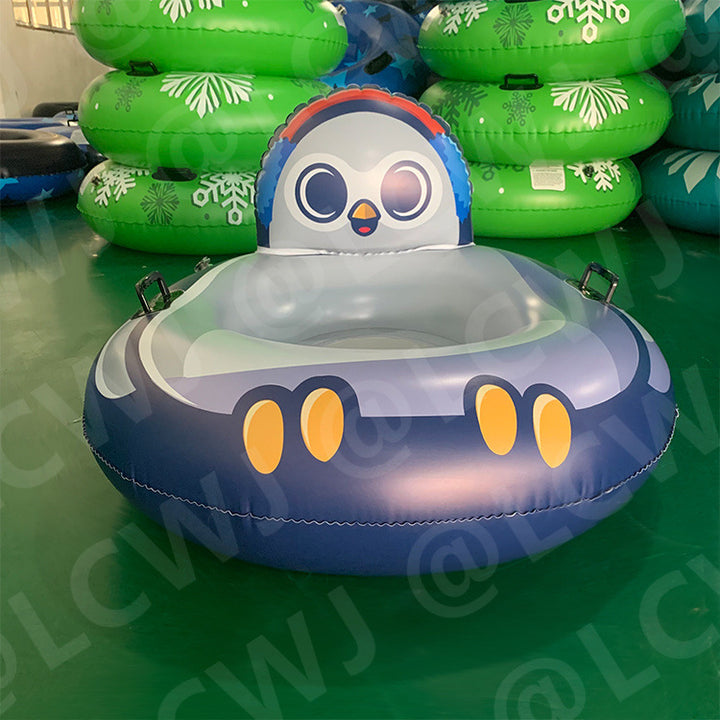 Unisex Inflatable Penguin Swim Ring Bowlift