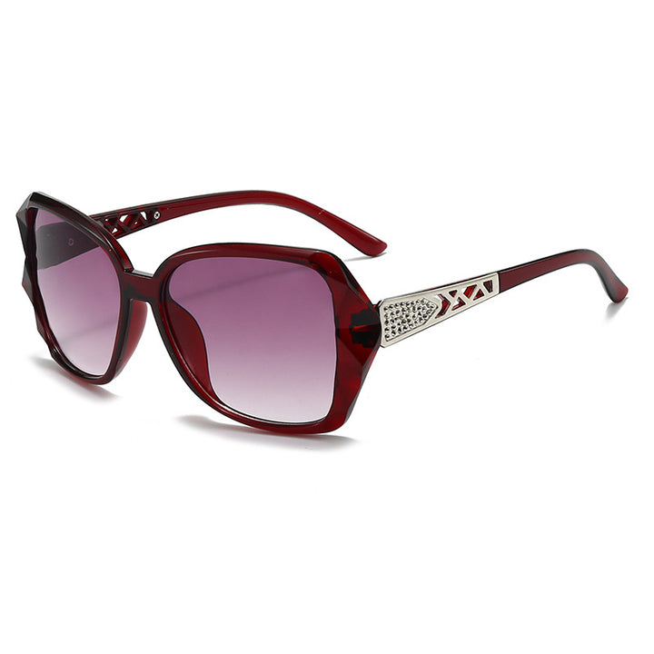 Oversized Geometric Frame Sunglasses