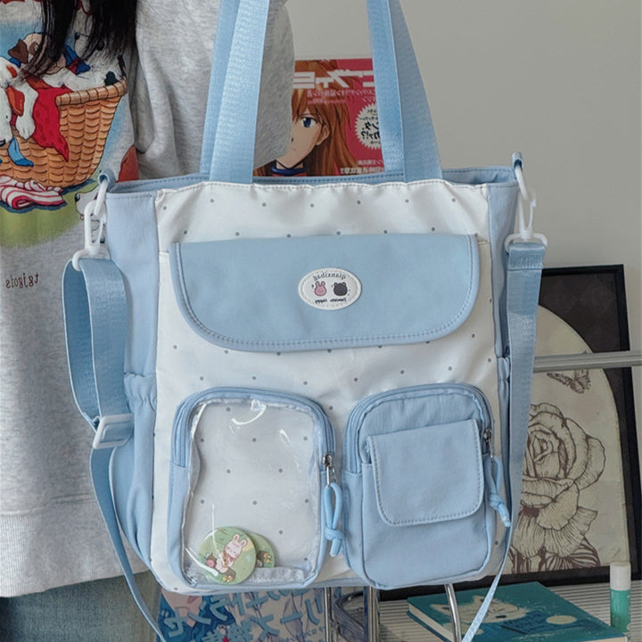 Multi-Pocket Casual Tote Bag Bowlift