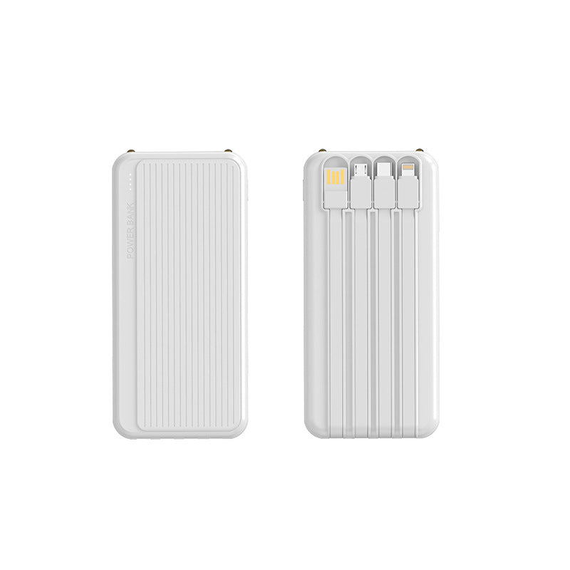 Powerbank with Integrated Charging Cables and High-Speed Charging Function Bowlift
