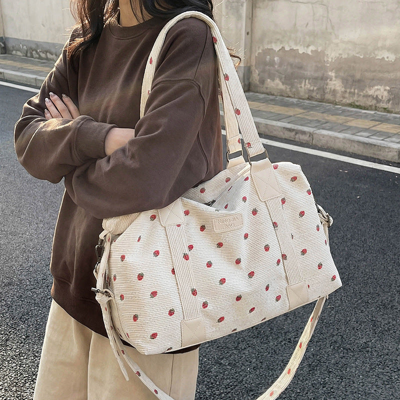 Playful Floral Travel Duffel Bag