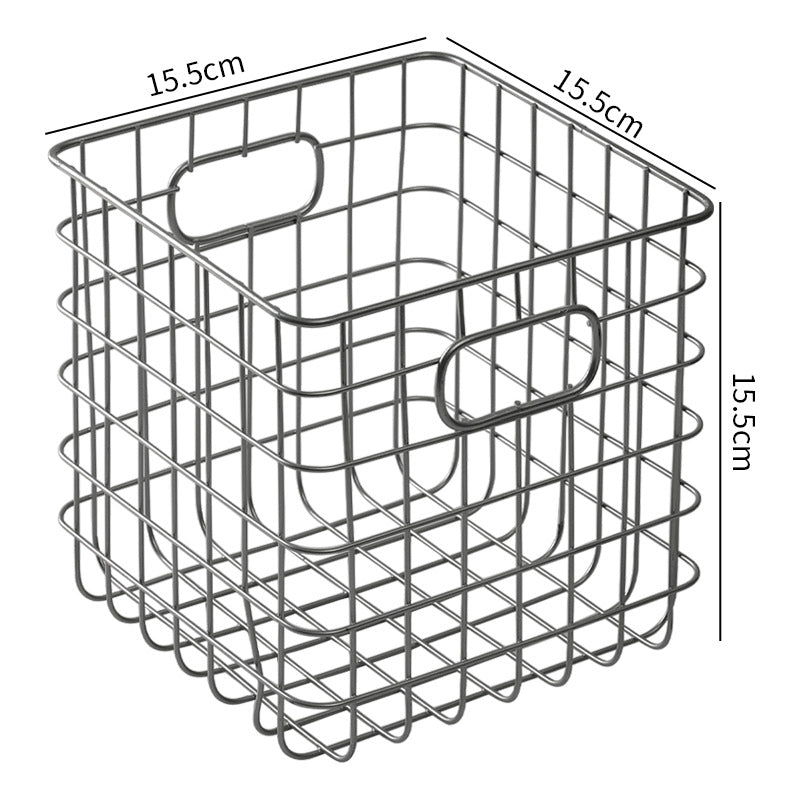 Unisex Wire Storage Basket with Ergonomic Handles Bowlift