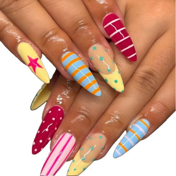 Artificial Nails In Creative Design Bowlift