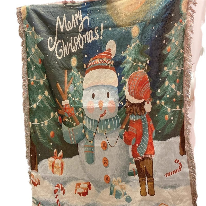 Holiday-Themed Cozy Blanket