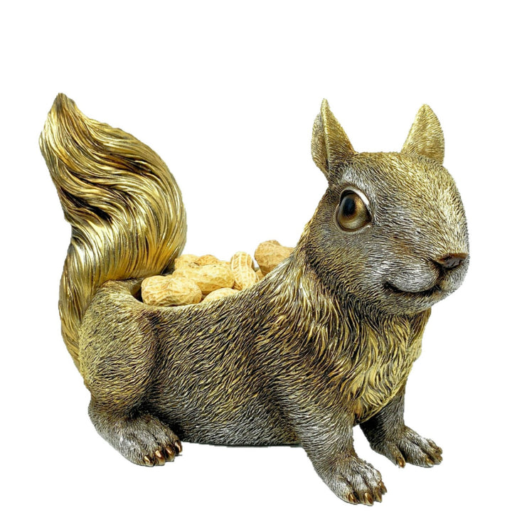 Squirrel-shaped planter Bowlift