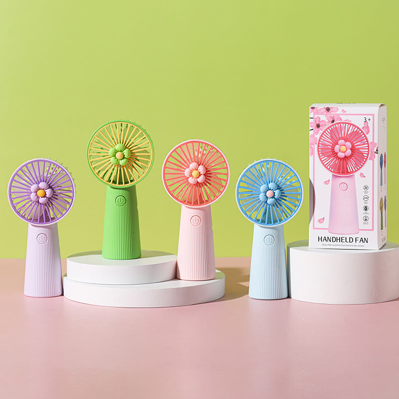 Unisex Portable Hand Fan with Colorful Design Bowlift