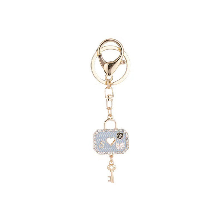 Heart-Shaped Crystal Keychain Bowlift