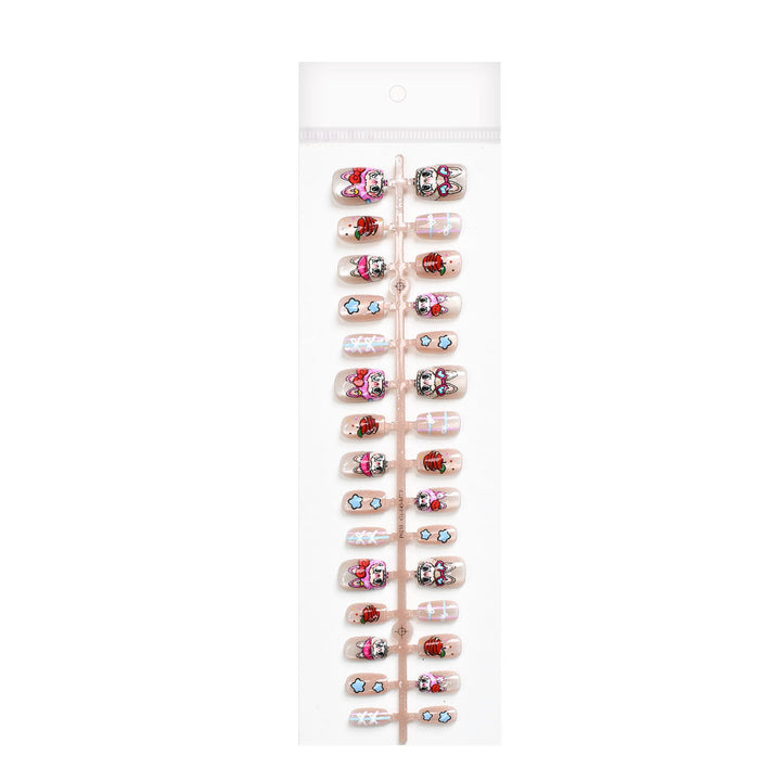 Playful Character Press-On Nail Set Bowlift