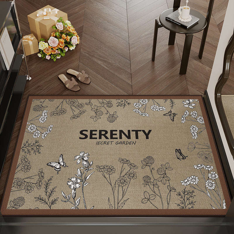 Decorative Floral Area Mat Bowlift