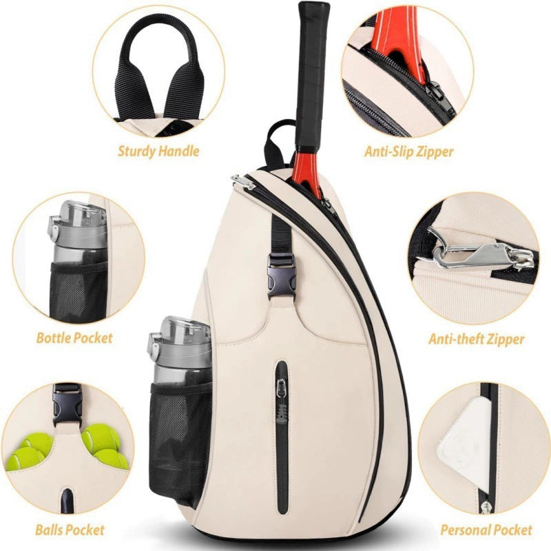 Ergonomic Tennis Racket Sling Backpack Bowlift